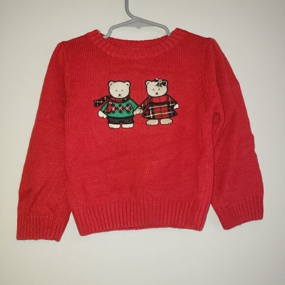 WONDERKIDS CHRISTMAS BEAR SWEATER 3T - Picture 1 of 4